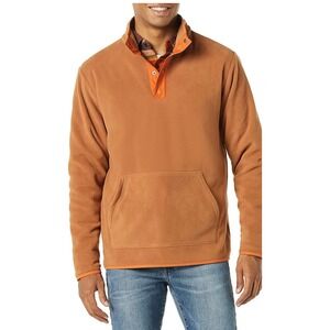 Amazon Essentials Men's Snap-Front Pullover Polar Fleece‎ Jacket XS